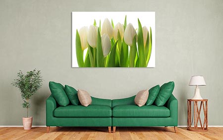 Obraz na płótnie z tulipanami