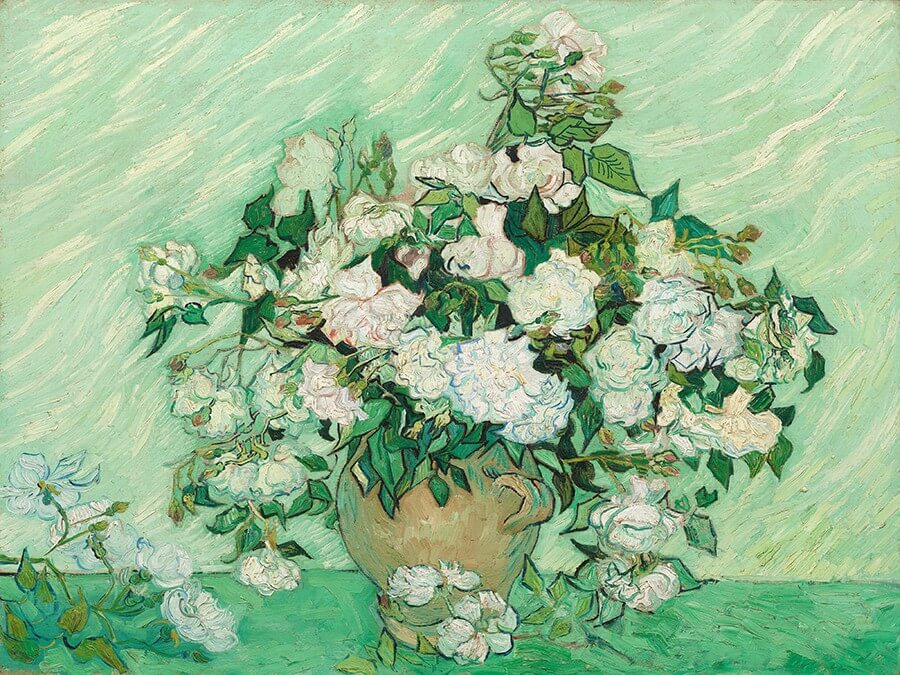Wazon z różami - Vincent van Gogh - obrazy, fototapety, plakaty