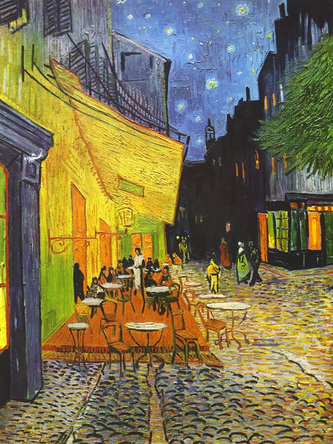 Taras kawiarni w nocy - Vincent van Gogh - obrazy, fototapety, plakaty