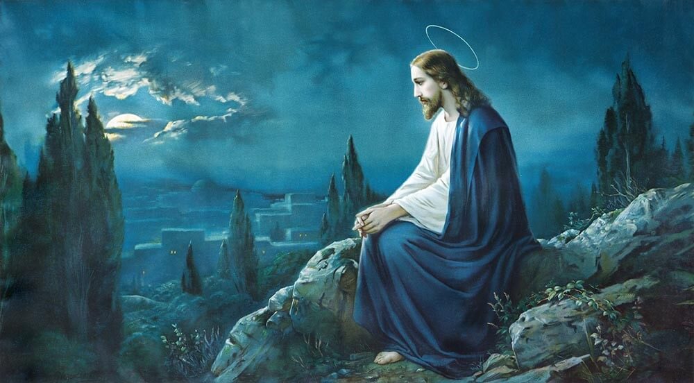 Obraz religijny - Modlitwa Jezusa Chrystusa w ogrodzie Getsemani - obrazy, fototapety, plakaty