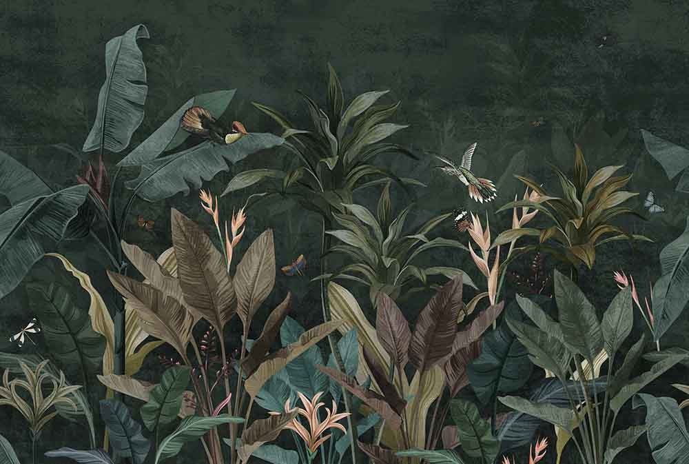 Fototapeta dżungla w ciemnej tonacji - obrazy, fototapety, plakaty
